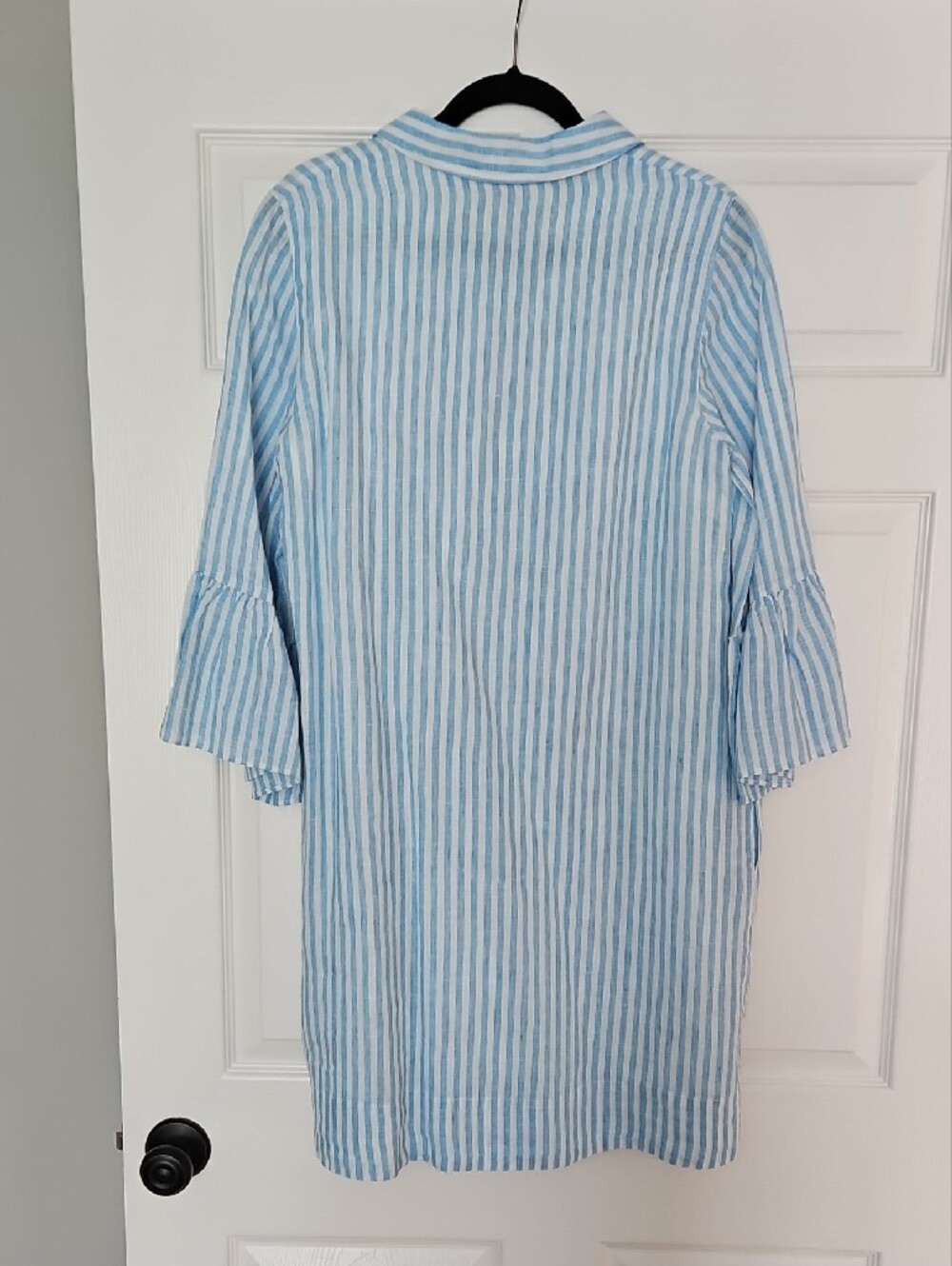 Lilly Pulitzer Blue and White Striped Button Dress - Picture 2 of 12
